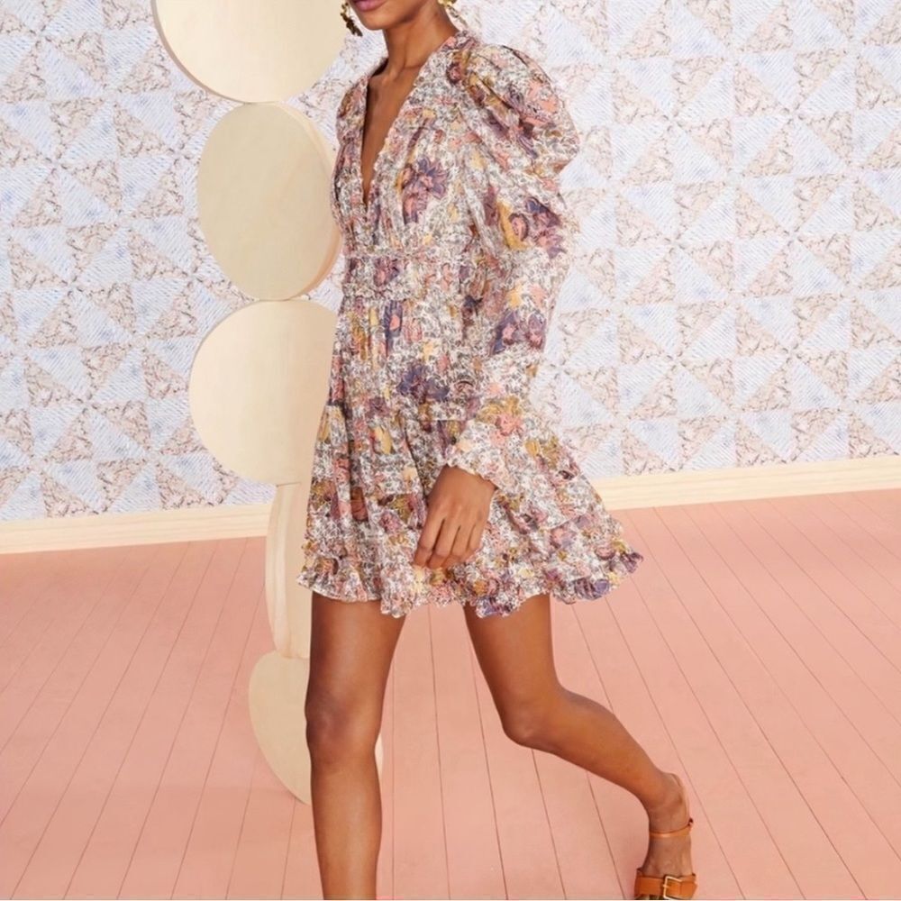 ULLA JOHNSON Dress Mini  Floral Julie Cotton